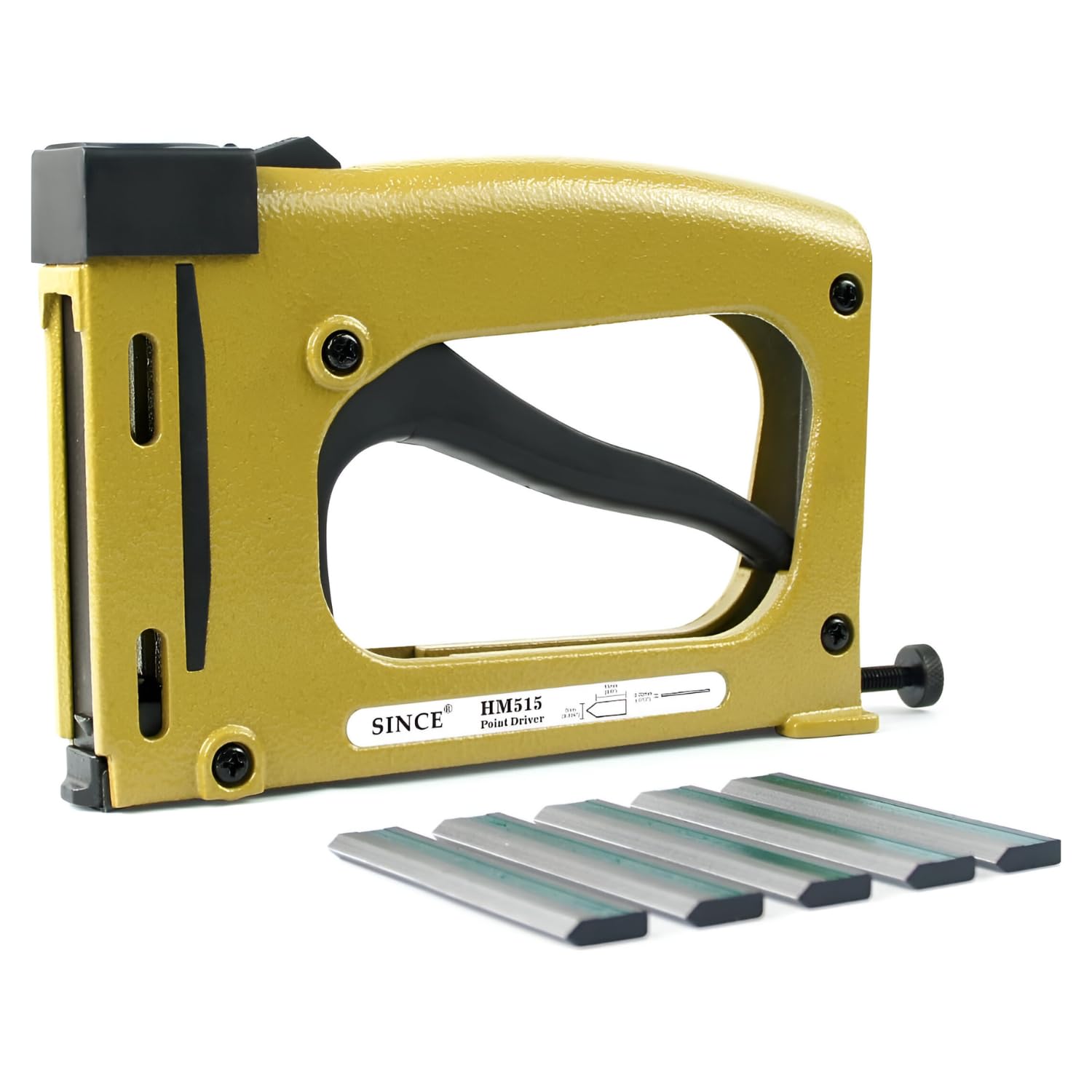 HiTechMart HM515 Point Driver – Manual Framing Tool with 1000PCS Flexible Points, 15mm (5/8'') – Flex Point Tacker for Picture Framing, DIY, and Household Use – Secure Flexible & Rigid Frames-image-39