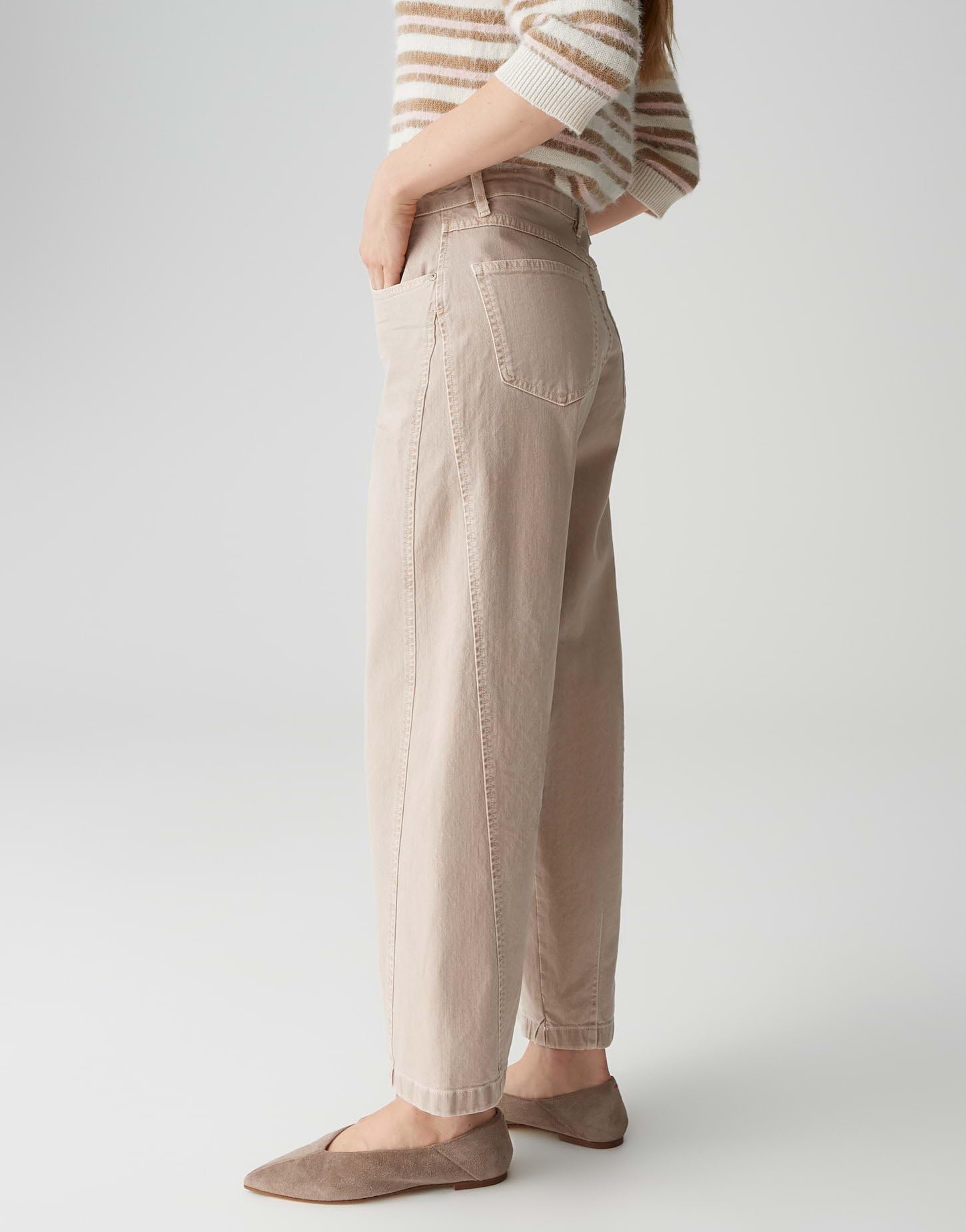 OPUS Damen Barrel | LOLAH Edgy Barrel Jeans aus BCI Cotton Mix Mid Rise