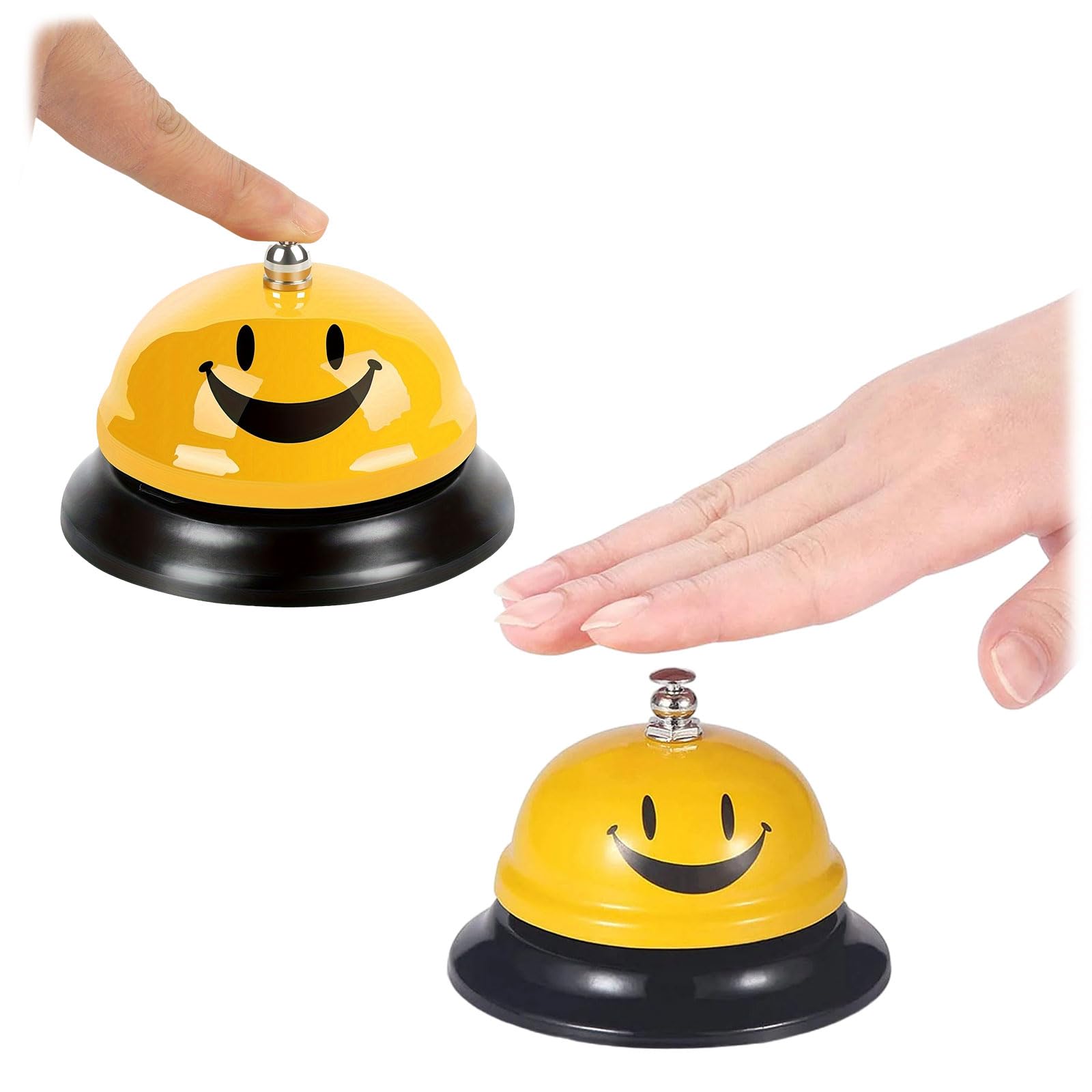 Campanello Servizio TOAOB Metallo Oro - 7.5x12.3cm Per Ristoranti, Reception - Foto 8