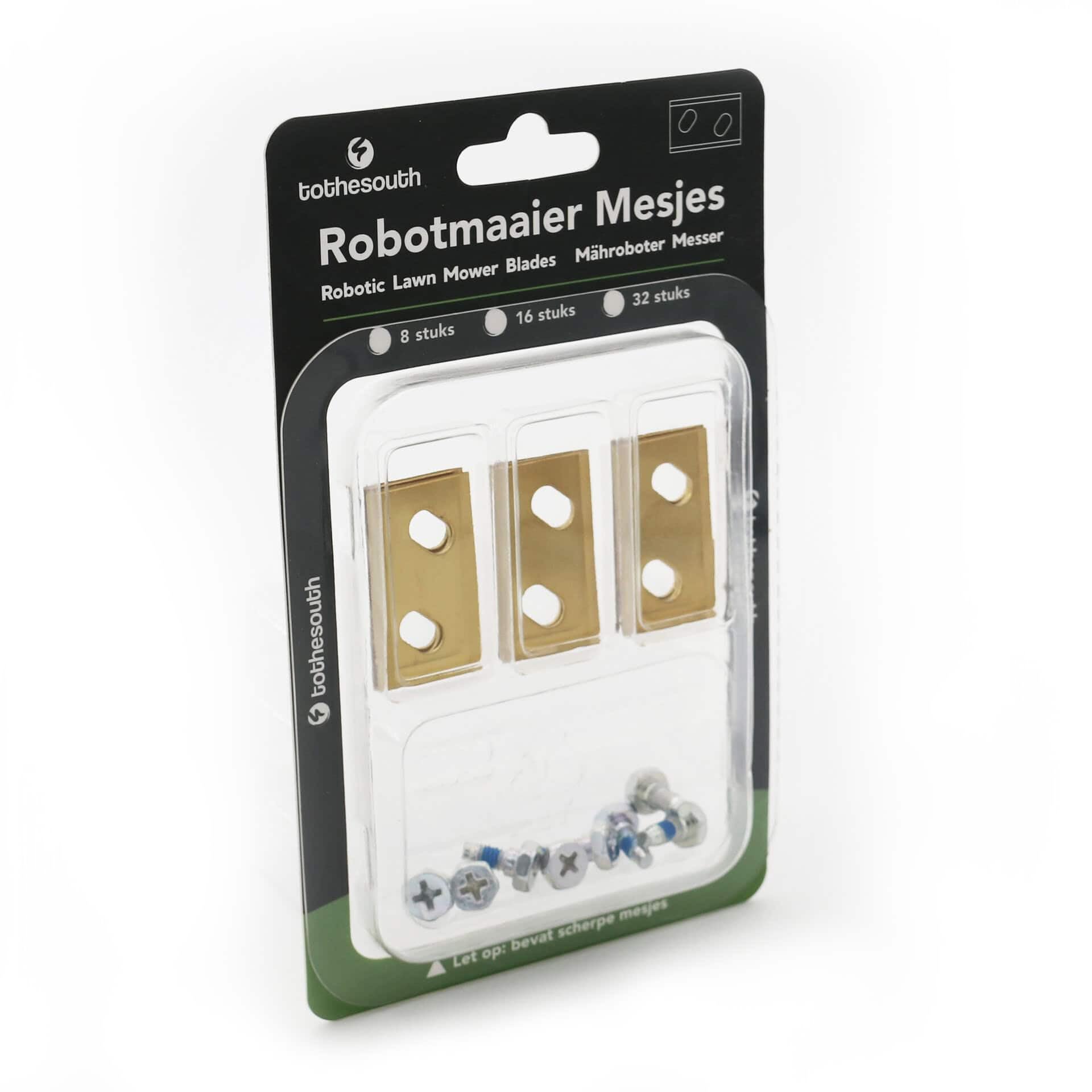 64x To the South® Robot cortacésped cuchillas titanio adecuado para Robomow RK2000 64x