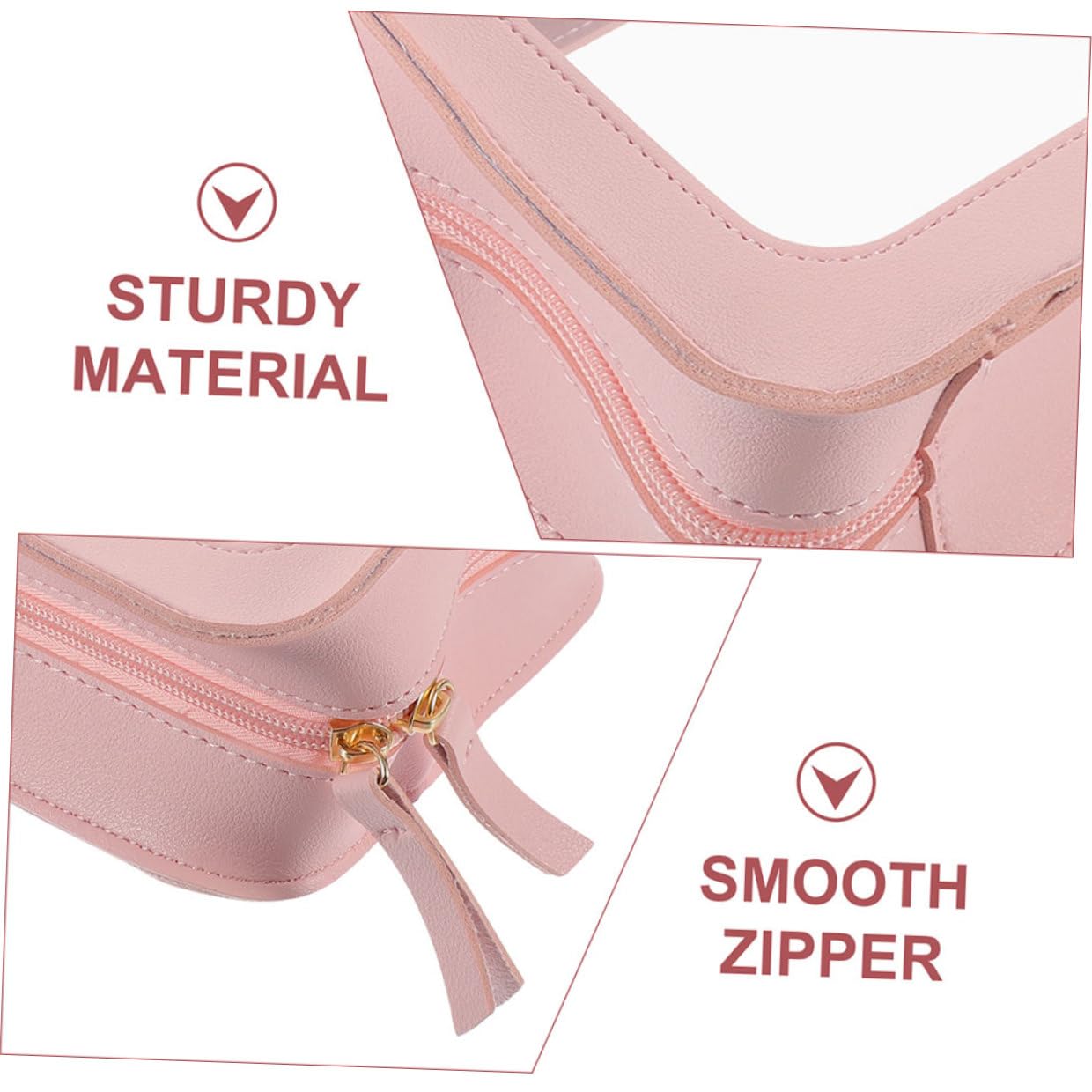 VALICLUD 2 pezzi Borsa Trasparente per Cosmetici Organizer PVC per Viaggio e Zip Resistente Capacità Spaziosa per Prodotti e Accessori