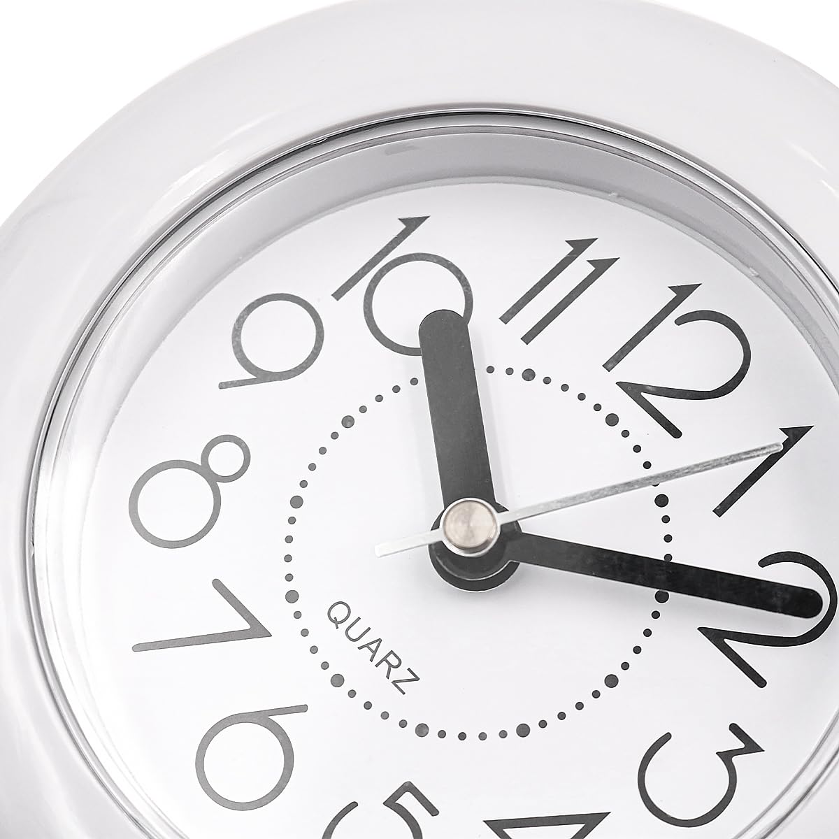 POFET Horloge de Salle de Bain étanche Horloge de Douche avec Serviette Suspendue horloges étanches pour Salle de Bain Cuisine minuterie horloges (Blanc)