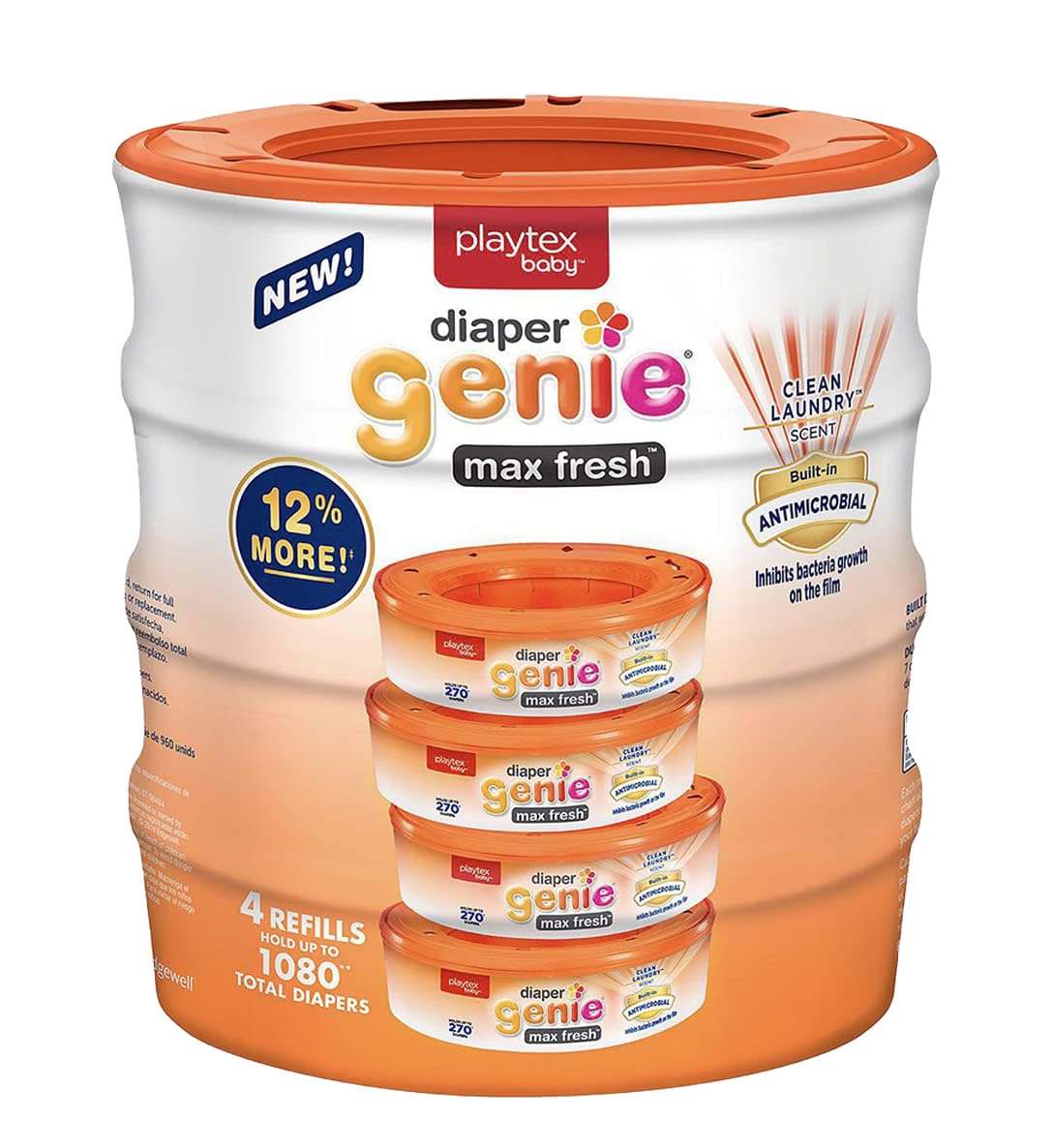 Diaper Genie Max Fresh, 4 Refills