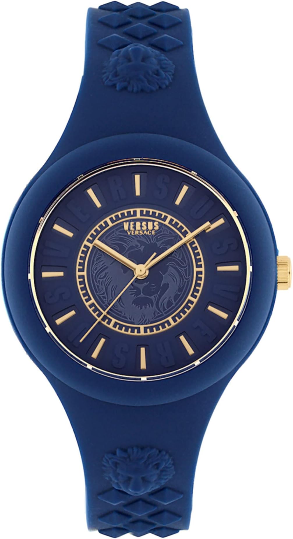 Versus Versace Womens Fire Island Fashion Watch. Adjustable and Sporty Silicone Strap. Includes Travel Gift Pouch.