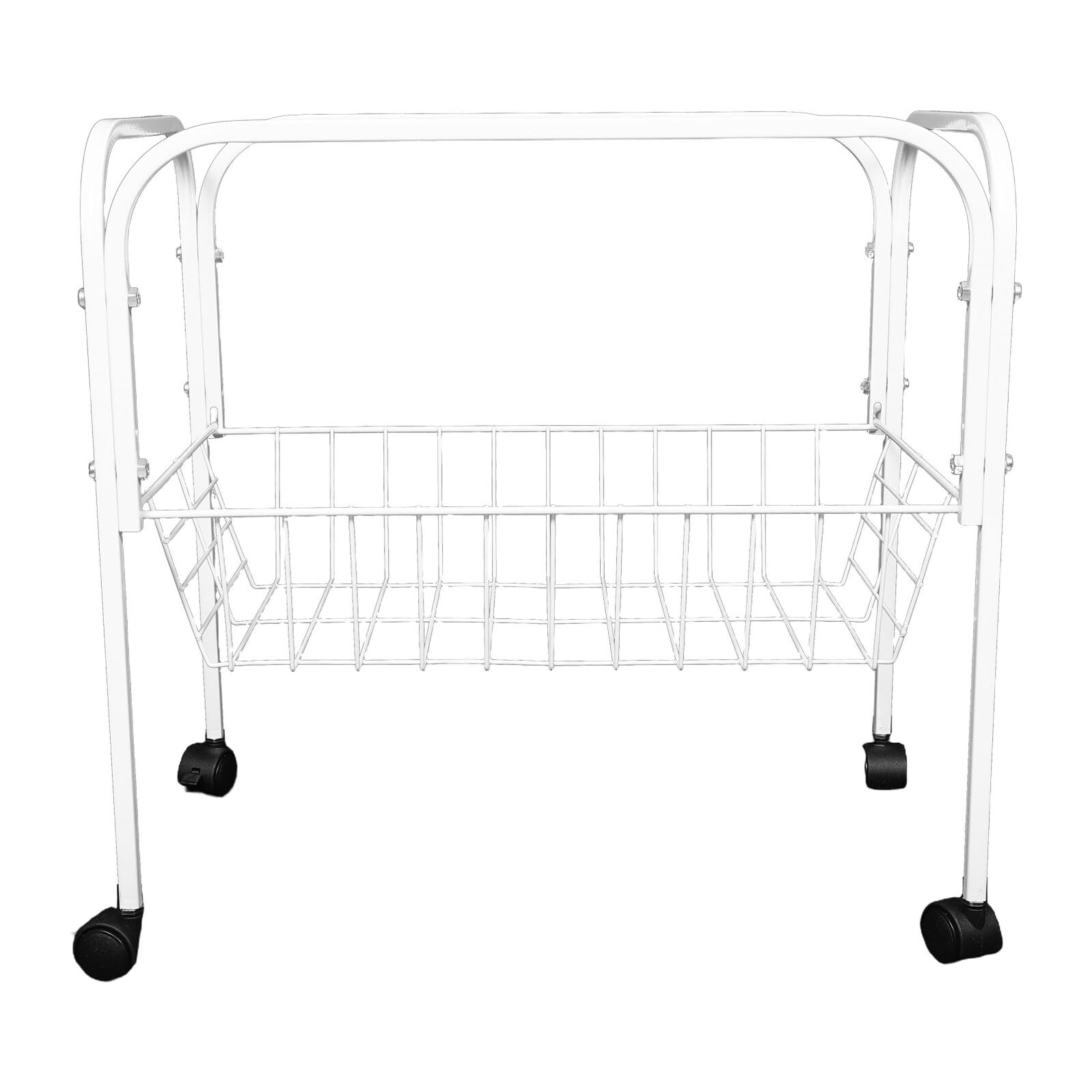 Support mobile pour cage à oiseaux et hamster BESPORTBLE blanc 45x45 cm