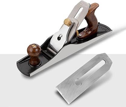 Hand planer includes 2 adjustable 14" long blades.