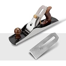Hand planer includes 2 adjustable 14" long blades.