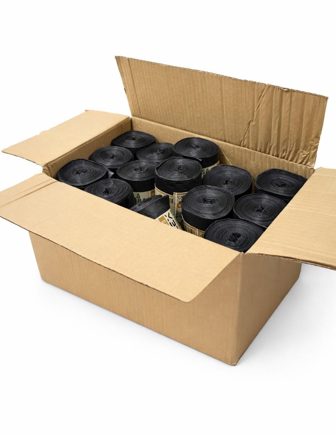 JARDIN202 - Bolsas de Basura 100 Litros Negras 85x105 cm Rollo 10 Unidades Material 100% Reciclado | Uso Comunidad y Profesional | Pack 20 uds