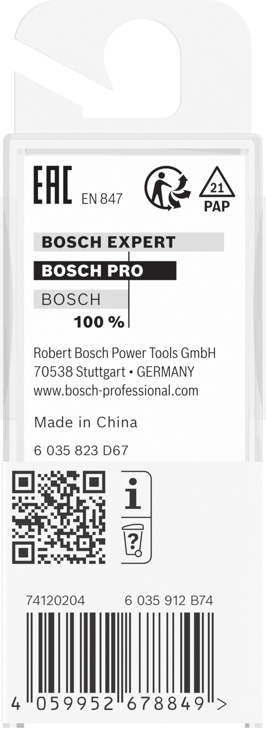Bosch 1x Frez prosty PRO z łożyskiem kulkowym na górze (do Miękkie drewno, Twarde drewno, Ø 15,9 mm, Professional Akcesoria Frez ręczny, Frez krawędziowy)