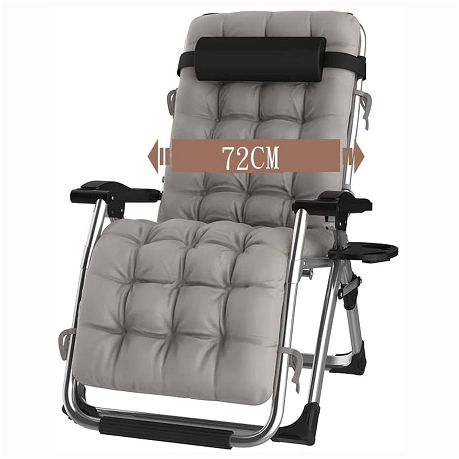 Chaises longues zéro gravity pliantes pour aménagement de jardin et balcon moderne