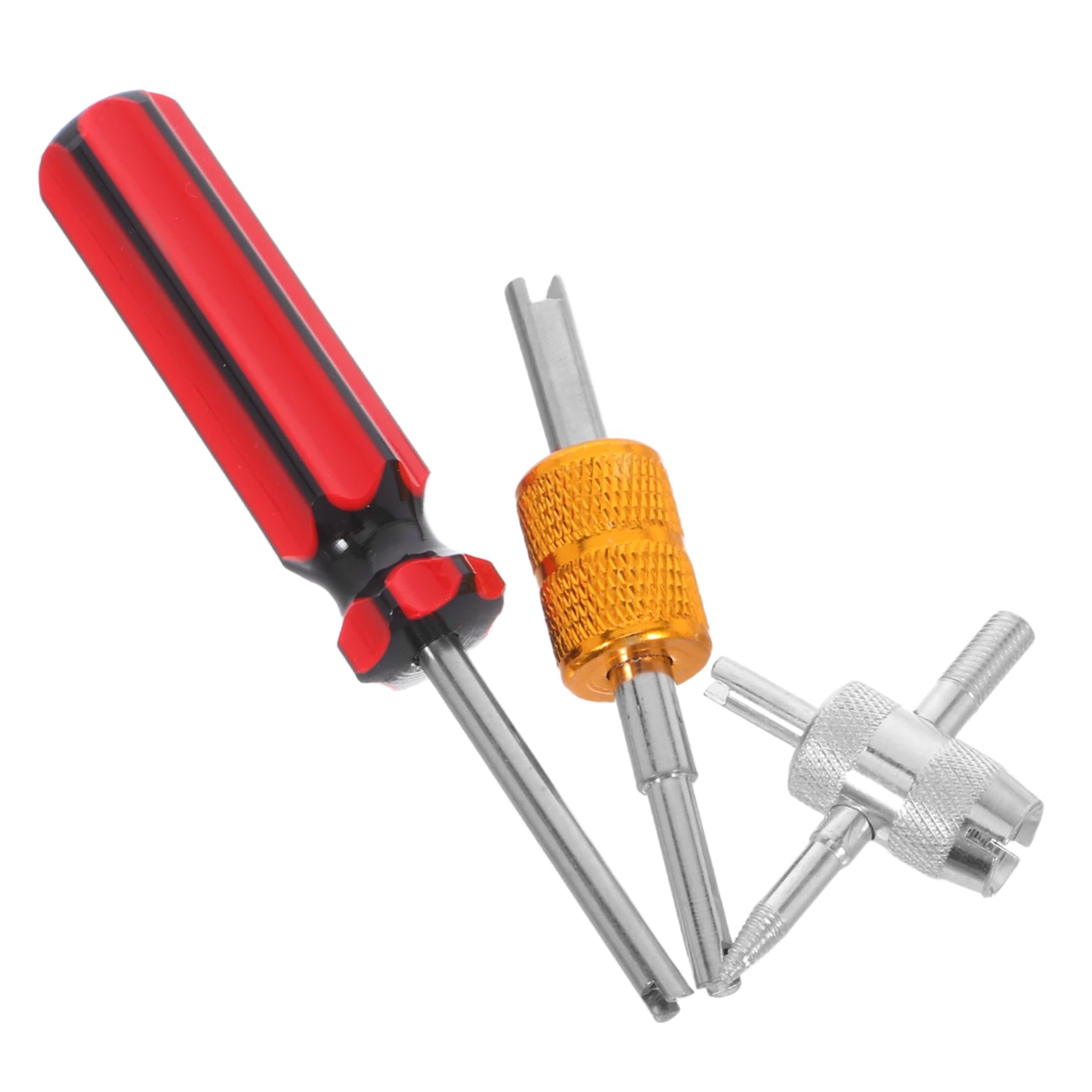 Ciieeo 1 Set Portable Tire Valve Core Remover Tool Set Compact Metal Valve Stem Wrench for Bikes Motorcycles Efficient Core Installation Removal Durable Design