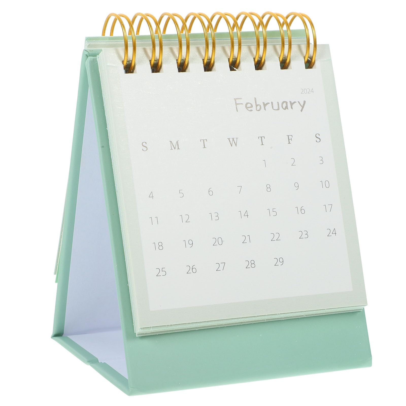 Exquisiter dekorativer Tischkalender 2024, stehender Schreibtischplaner, praktischer Tagesplaner, kleiner Tischkalender für Zuhause oder Büro
