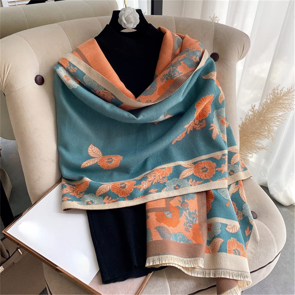 Sciarpa Invernale in Cashmere Coperta Spessa Calda da Donna Scialli e Sciarpe Stampati da Donna