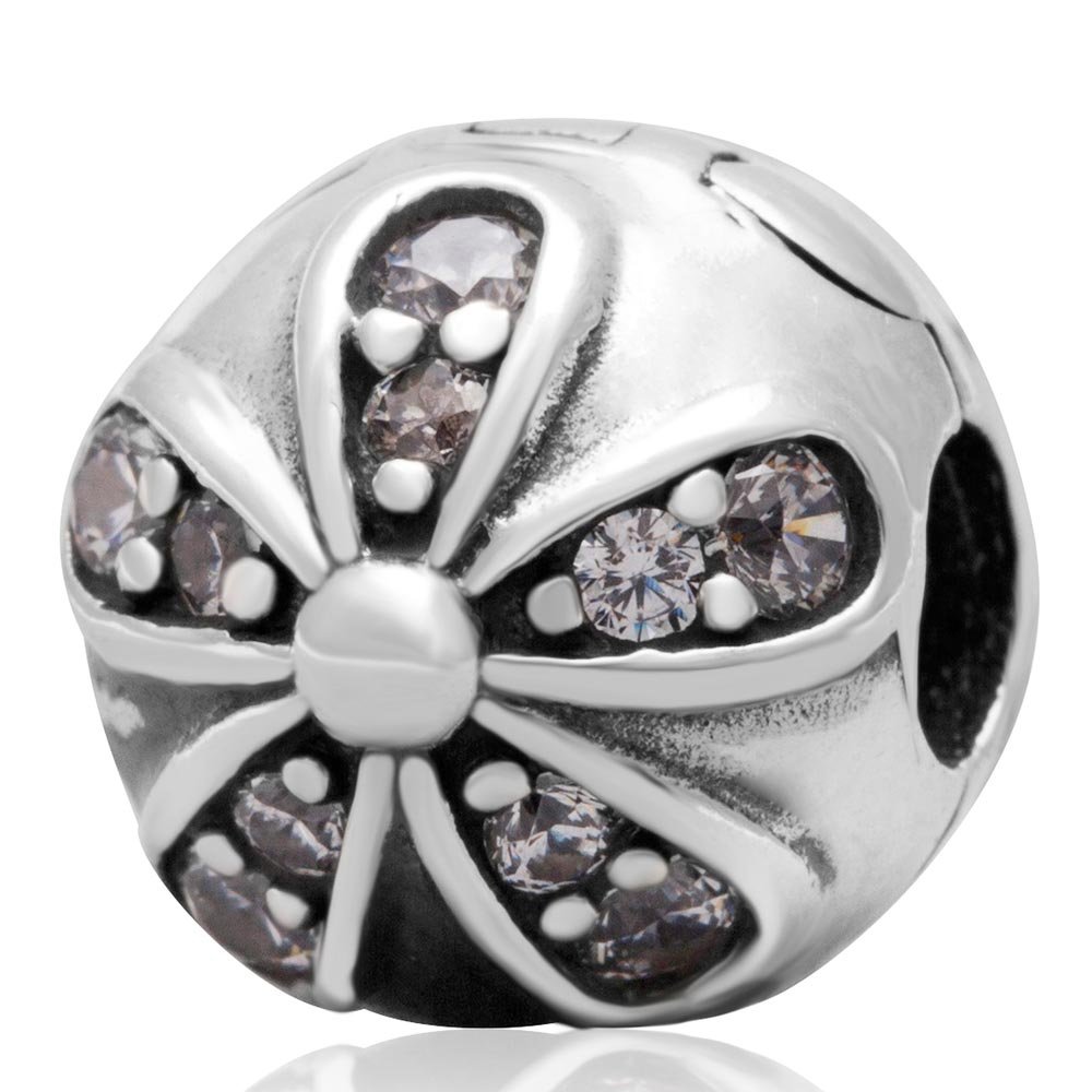 2pc Clip Spacer Charm for Women 925 Sterling Silver Heart Clip Lock Stopper Bead for European Charm Bracelet Necklace Xmas Mother's Day Gifts Idea