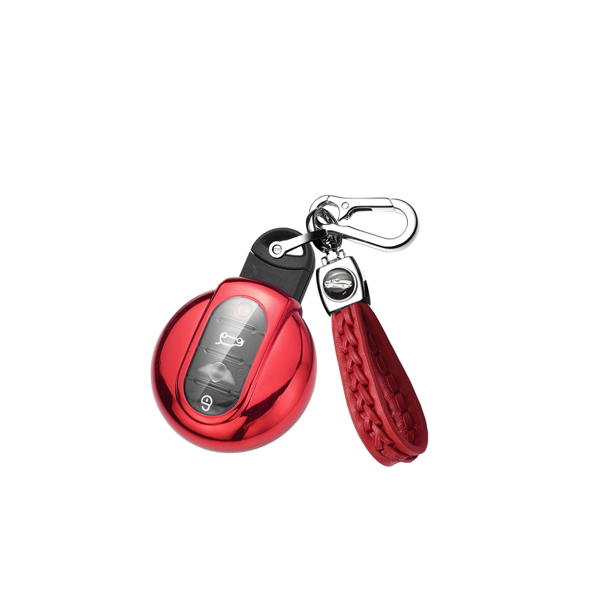 Porte Cle Mercedes OFFCURVE Etui A Cle Voiture Coque Clé, Étui à Clés Cache Clef 3 Boutons Apte à Mercedes Benz Classe C W206 Classe S W223 S300 S350 S400 Couvre Clef
