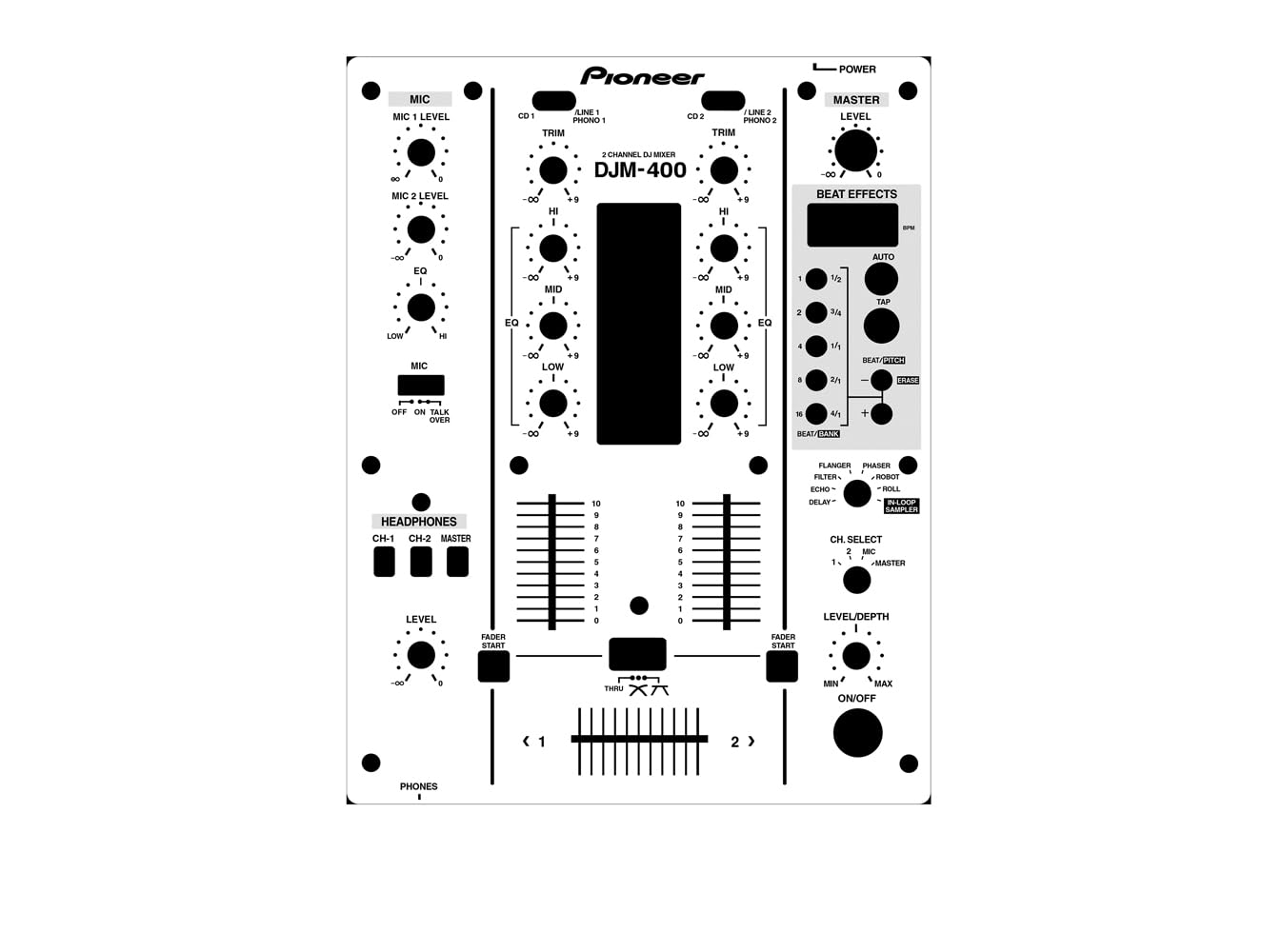 Protective Cover Skin for Pioneer DJM-400 (White)