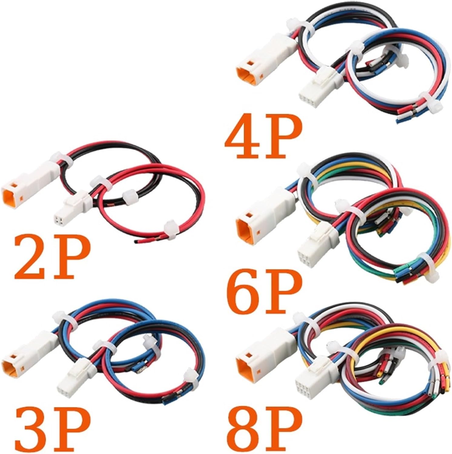 20sets Mini Micro JWPF JST Automotive Snap Connector Harness Plug with 15cm Wire Socket 02R-JWPF-VSLE-S 02T-JWPF-VSLE-S JWPF-VSLE-D(6P(Male Female))