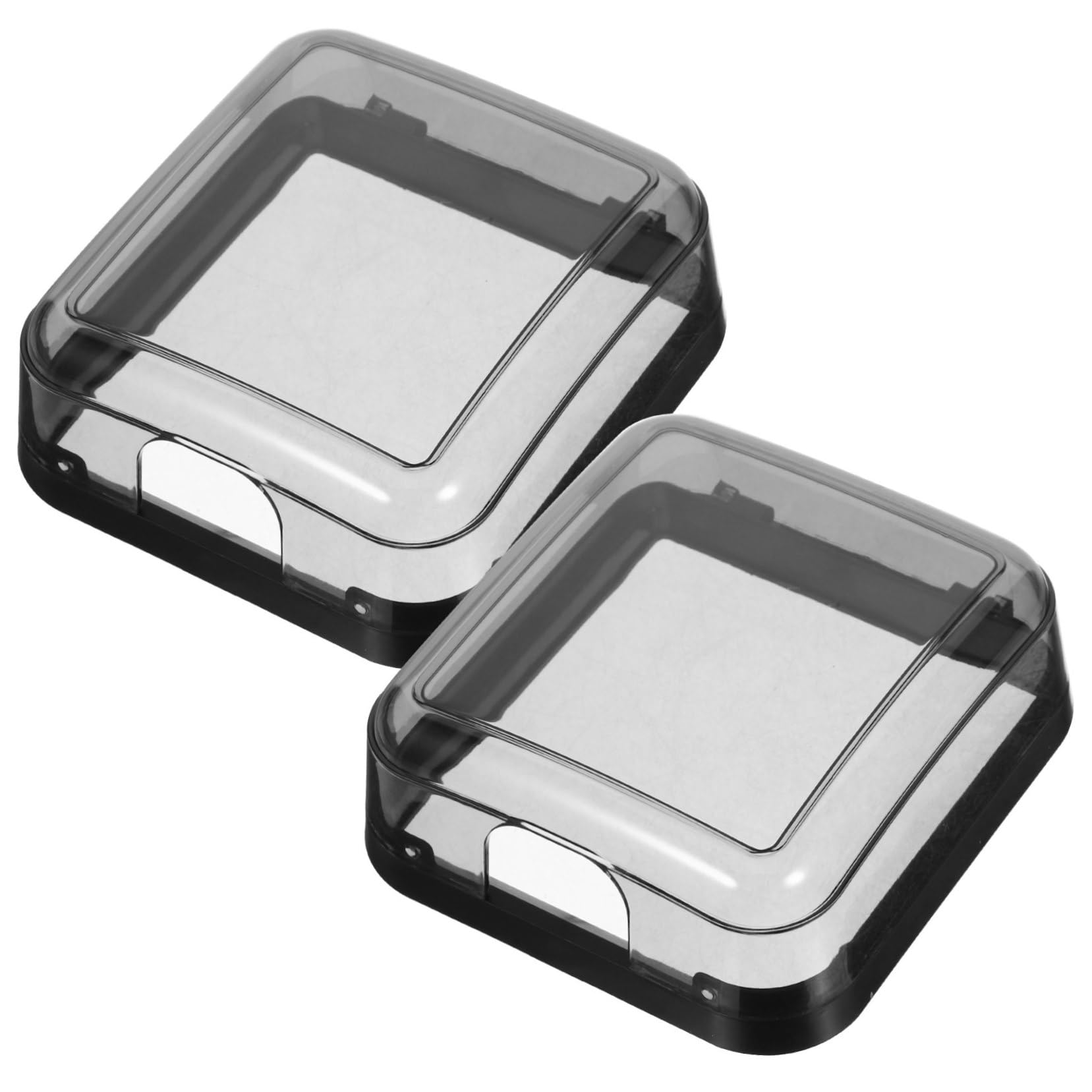 HOMSFOU 8stücke Wasserdichte Steckdosenabdeckungen Für Außenbereiche Selbstklebende Wandsteckdose Schutzbox Für Badezimmer Und Feuchte Räume Spritzwassergeschützt Platzsparend