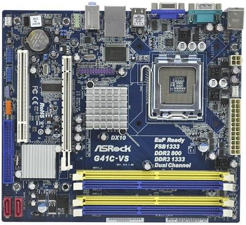 ASRock G41C-VS Motherboard Layout