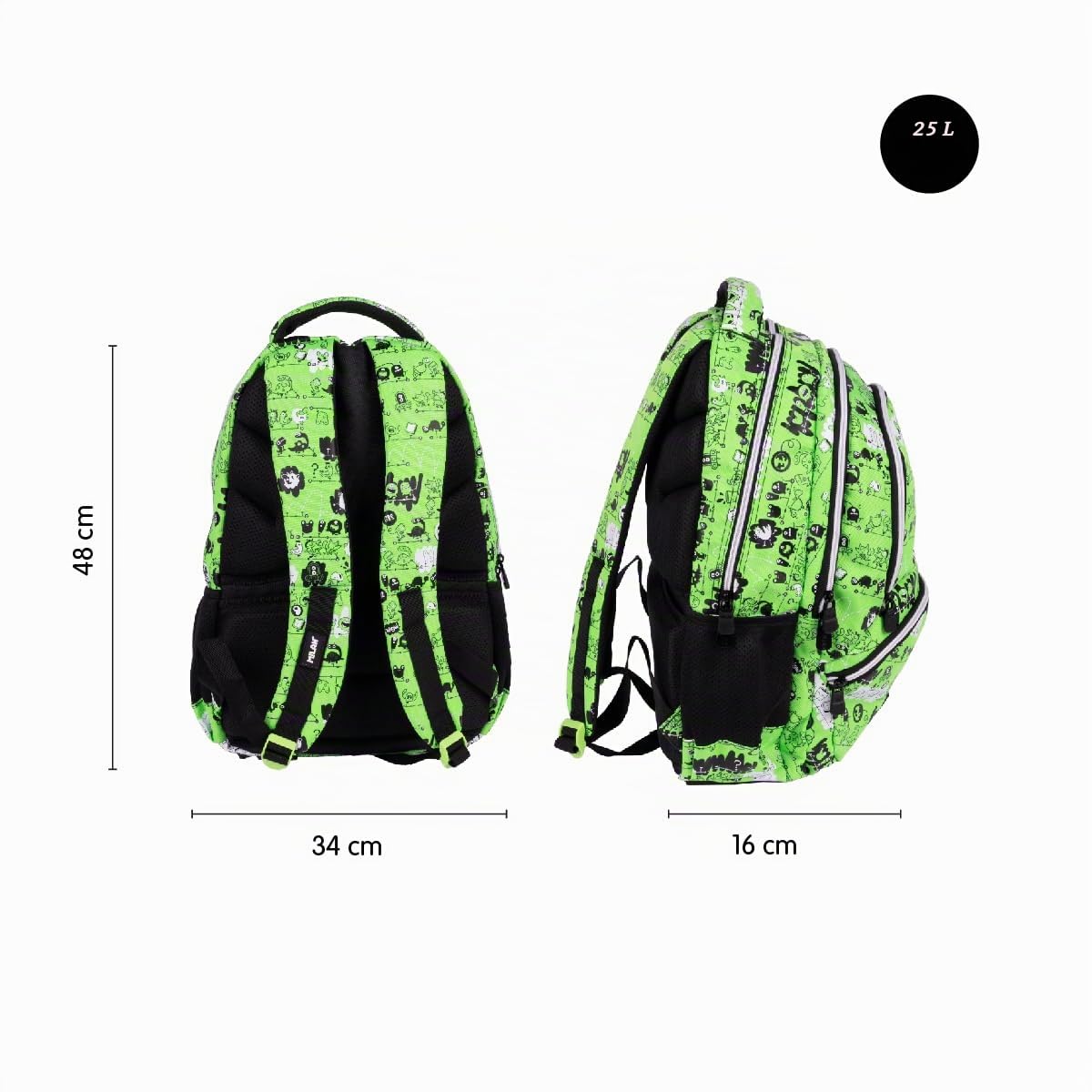 MILAN® Mochila escolar 4 cremalleras (25 L) serie especial Tandem 2