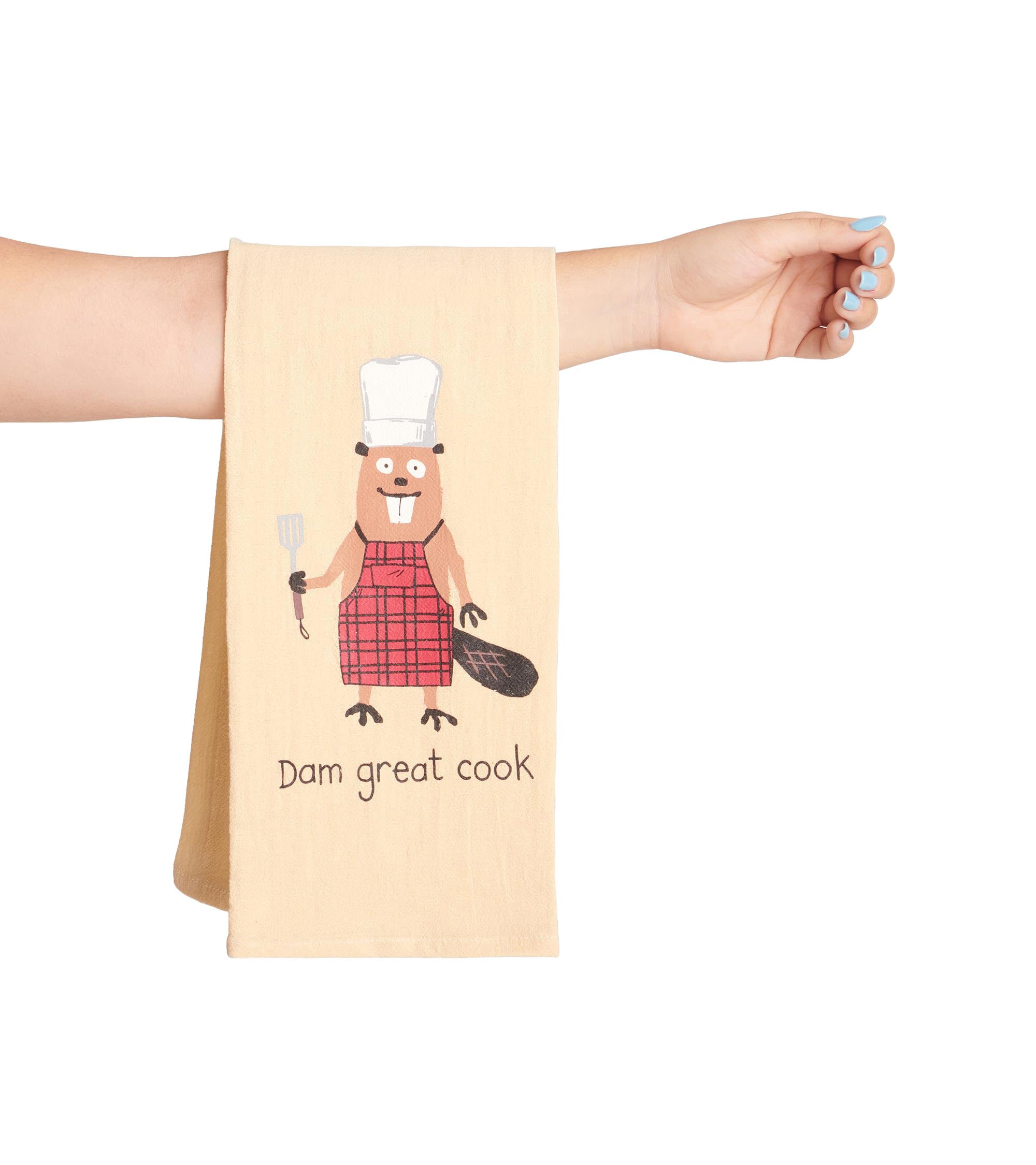 Little Blue House Kitchen Hand/Dish Towels, Dam Great Cook, One Size