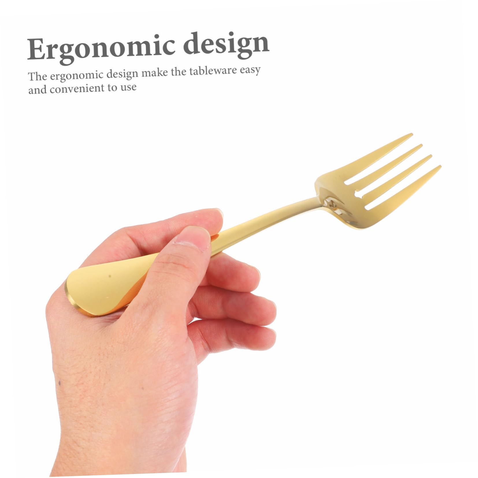 Cubiertos para Servir Acero Inoxidable de Incluye Espátula Dentada para Pastel Cuchara y Tenedor para Banquetes Cocina y Fiestas Diseño Duradero y Reutilizable Color Dorado