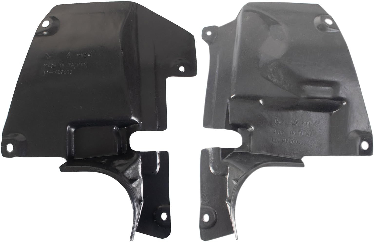 TRQ Driver and Passenger Side Inner Fender Liner Set Compatible with 2014-2018 Mazda 3 2014-2017 6 2013-2016 CX-5