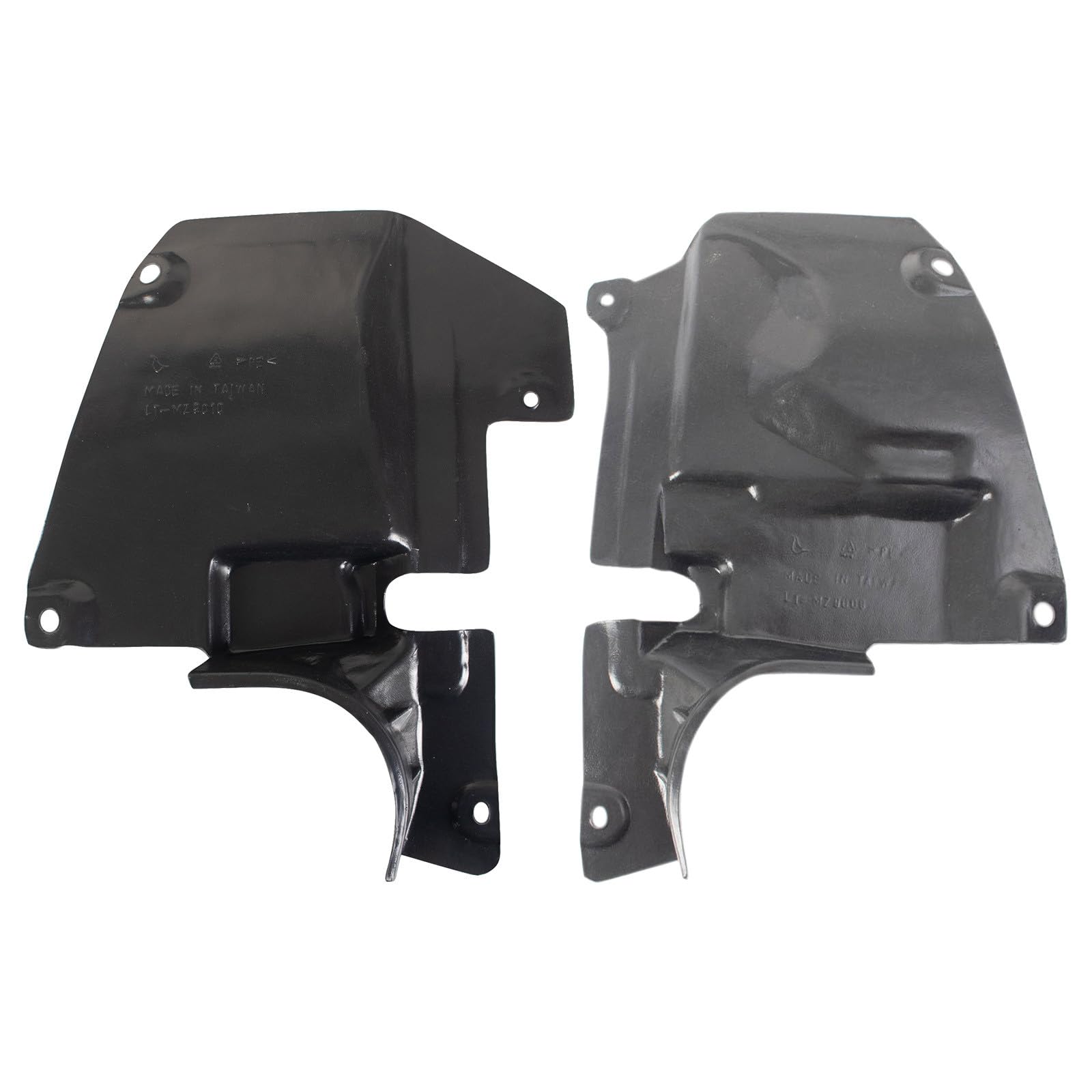 TRQ Driver and Passenger Side Inner Fender Liner Set Compatible with 2014-2018 Mazda 3 2014-2017 6 2013-2016 CX-5