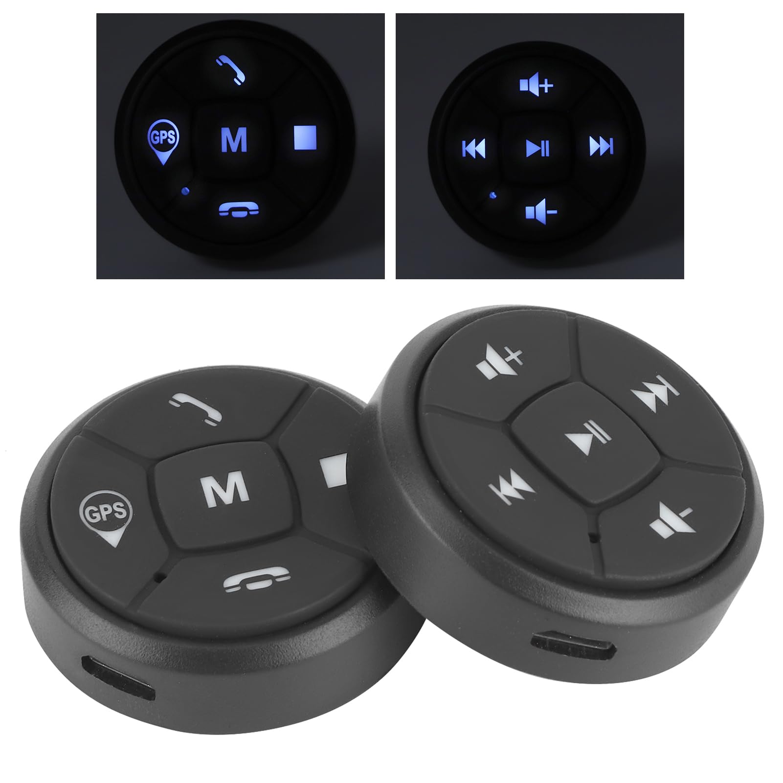 TéléCommande au Volant de Voiture, Bouton de Commande au Volant, Volume, Commutateur de Contrôleur sans Fil GPS