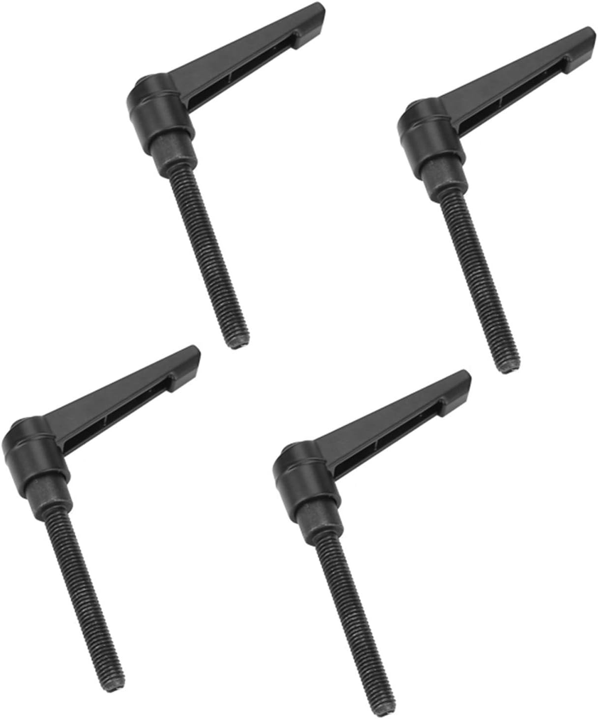 Garosa Adjustable Knob Handle Clamping Lever 4Pcs Metal Machine Knobs with M6 Male Thread Stud Universal Handle 16MM for Fixing Lever Applications