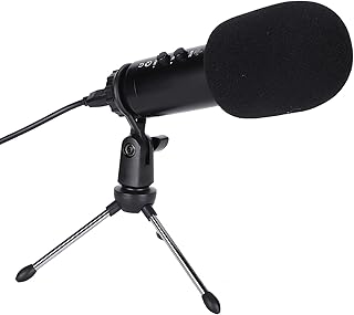 Studio Microphone, Adjustable Condenser Microphone Bundle Vocal Condenser Microphone Computer Condenser Plug and Play BM-500 for Studio Applications