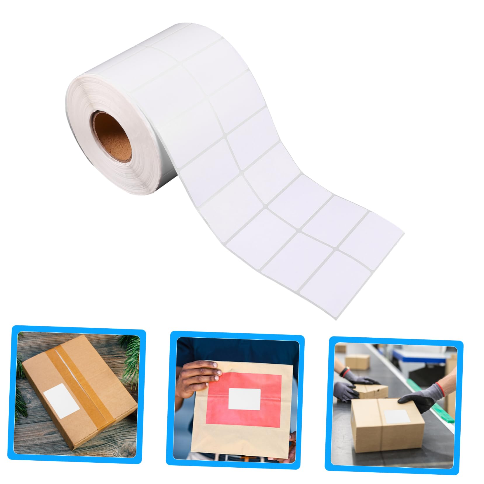 Étiquettes Thermiques Autocollantes en Rouleau, 1 Rouleau, Blanc