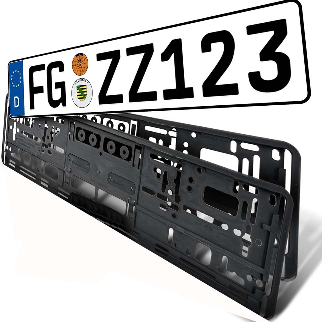 Kentekenplaathouder Voor Mercedes-Benz W253 GLC 2016-2018 - Zwart ABS