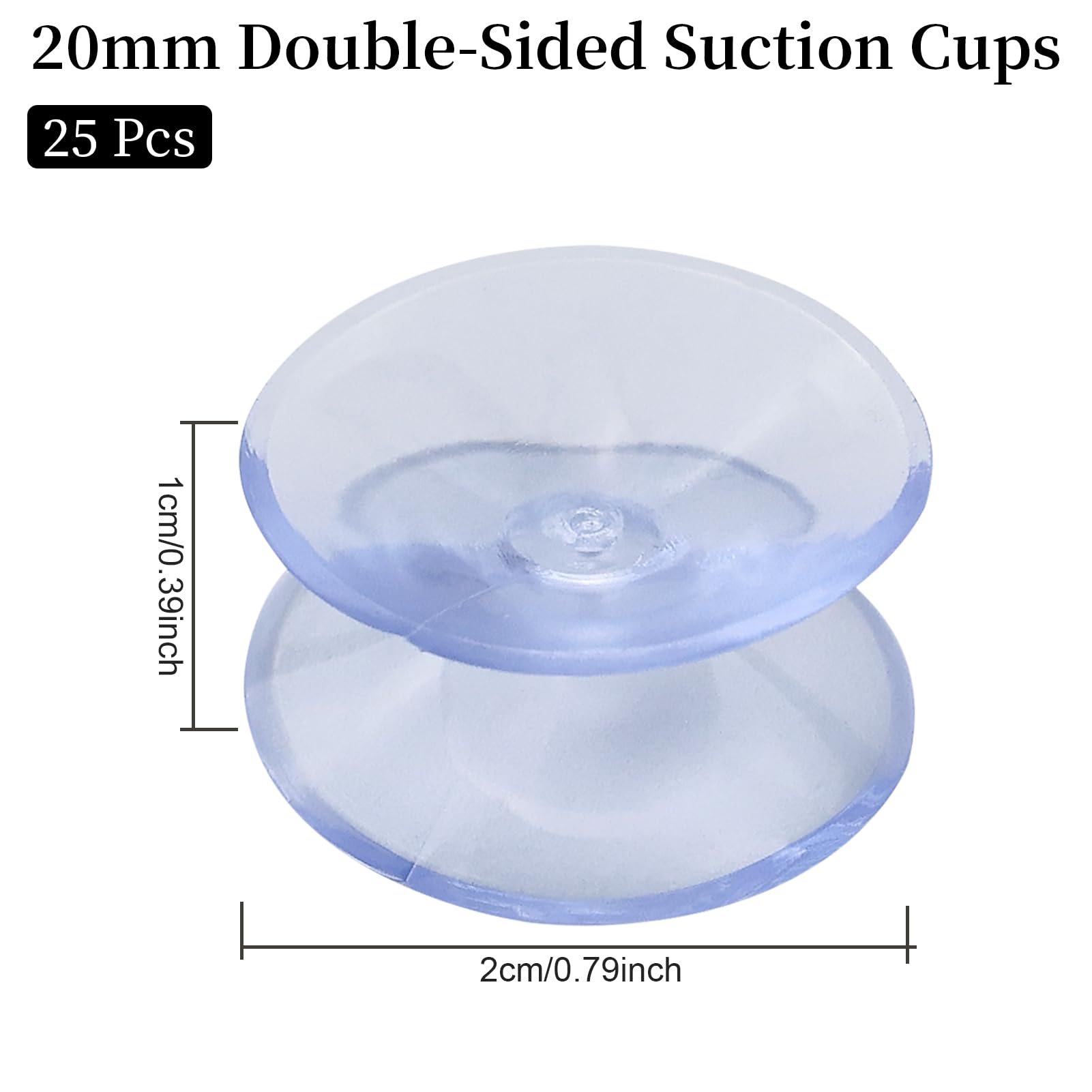 30 Ventouses Double Face XPEX - Pour Surfaces Lisses (Verre, Miroir) - PVC Souple Réutilisable