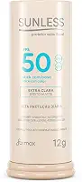 Sunless Protetor Stick Com Base Extra Clara Fps50 Sunless 12G