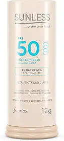 Sunless Protetor Stick Com Base Extra Clara Fps50 Sunless 12G