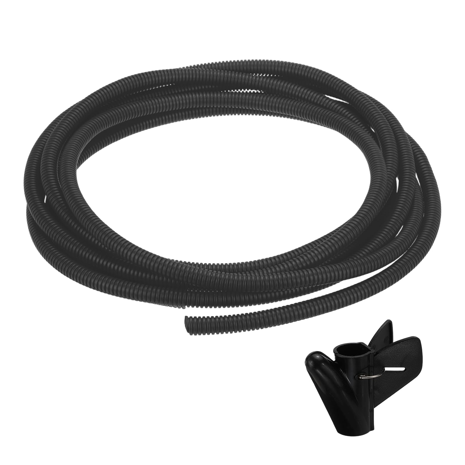 sourcing map Split Wire Loom Tubing 1/2"(12mm) ID 10FT(3.0m) with Installation Tool, Heat & Cold Resistant -40F to 257F Plastic Flexible Conduit Cord Protector for Electrical Wires Cable, Blue — image 1