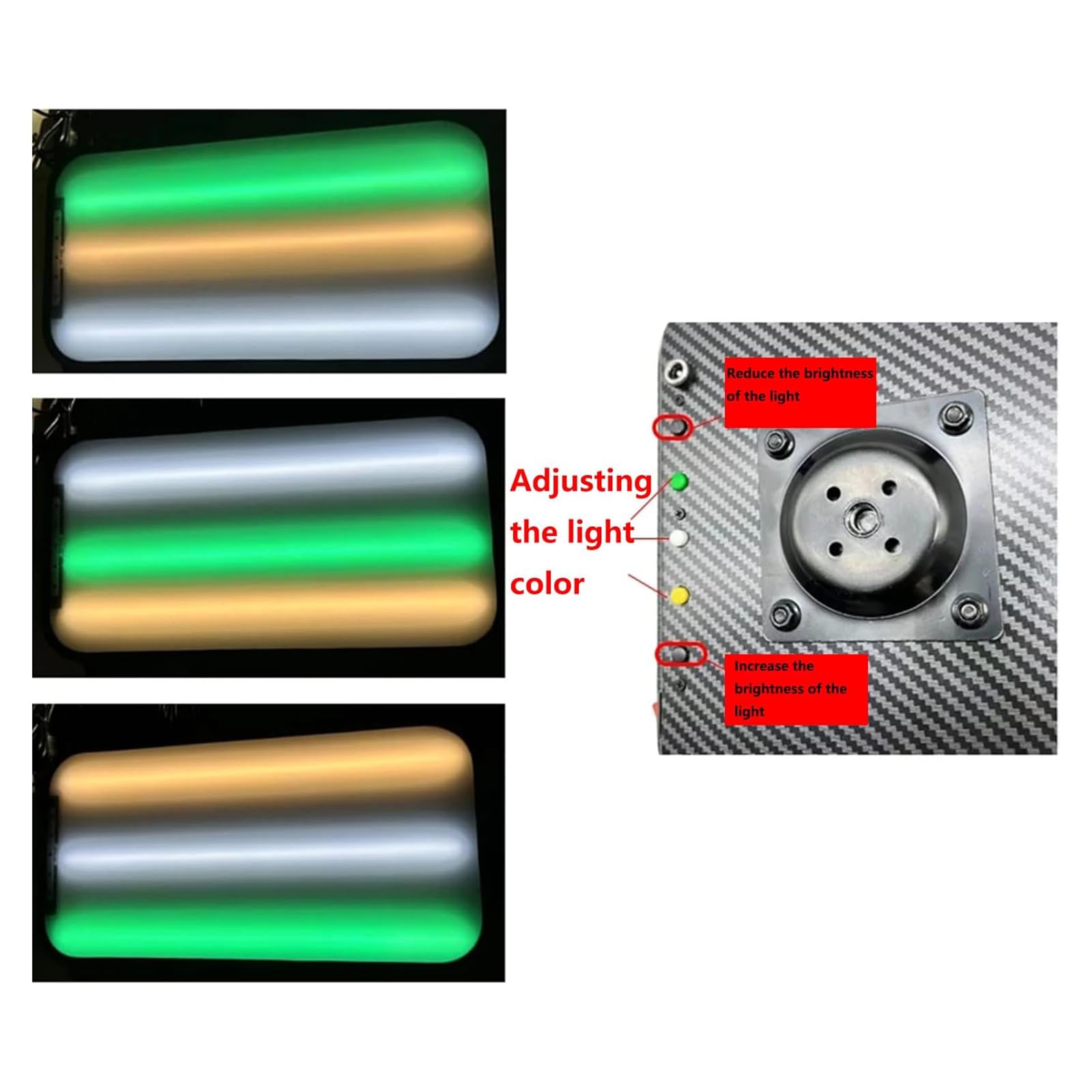 Luz de reparación de abolladuras de coche, herramienta de reparación de 9 LED sin pintura, brillo ajustable, incluye dos baterías de 3000 mAh, perfecta para trabajos de carrocería y eliminación de