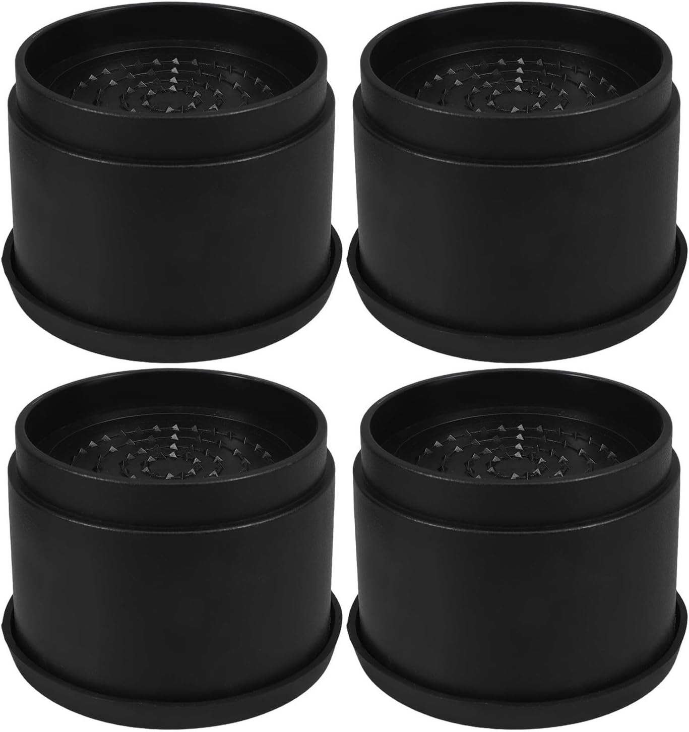 4 Pcs Heavy Duty Furniture Risers for Bed and Sofa, Non-Slip Rubber Material Stackable Design, Furniture Feet Risers for Table and Cabinet Height Extension