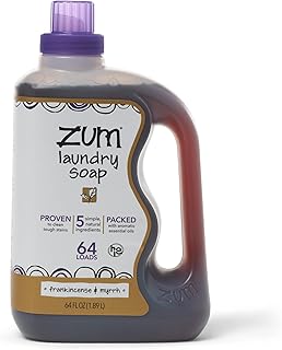 Indigo Wild Zum Clean Laundry Soap Frankincense Myrrh,64 fl oz