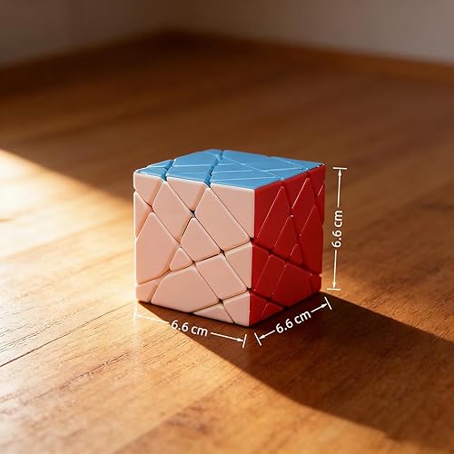 Miniatura 8 de SUN-WAY Cubo mágico de 4 x 4 ejes 4x4 sin calcomanías, cubo de velocidad de eje 4x4x4 Fisher Cube rompecabezas juguetes para niños y adultos