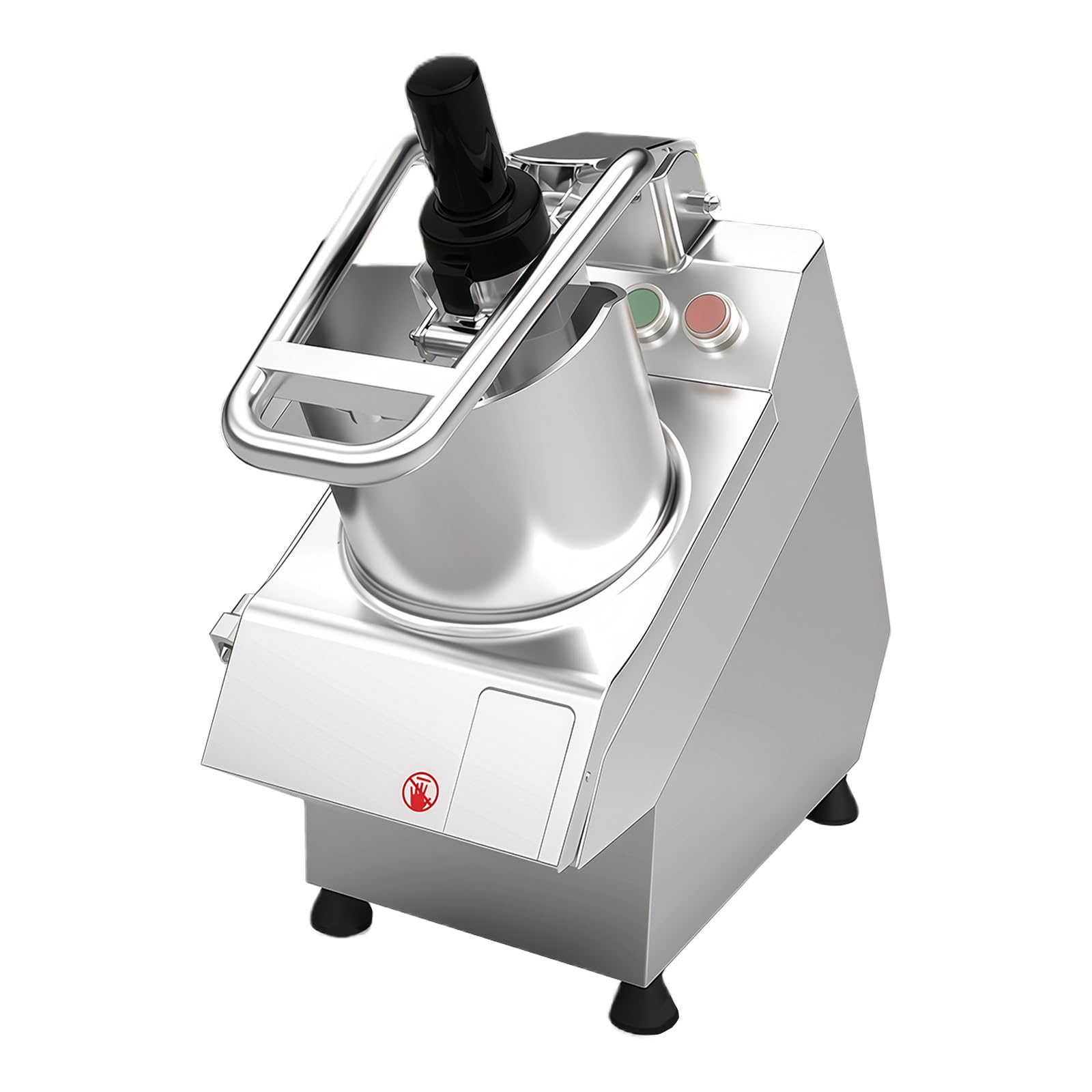 BANGBANGJI Tagliaverdure Automatico Multifunzionale Commerciale e Robot da Cucina, tagliapatate da 750 W, con 6 Lame, tramoggia Rotonda, Perfetto per affettare, tritare e Tagliare