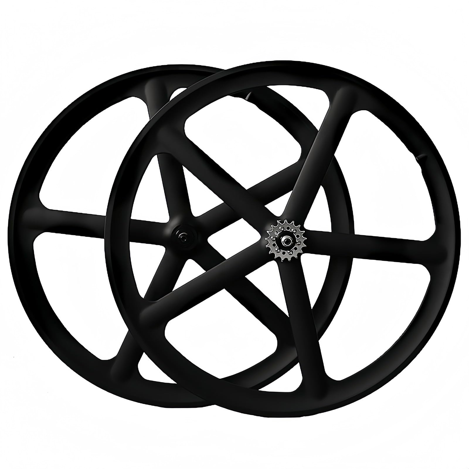 Juego de Ruedas de Aleación de Magnesio de Piñón Fijo 700C, para Bicicleta (23C, 28C), Freno V de Una Sola Velocidad, Apto para Bicicletas de Carretera de Piñón Fijo