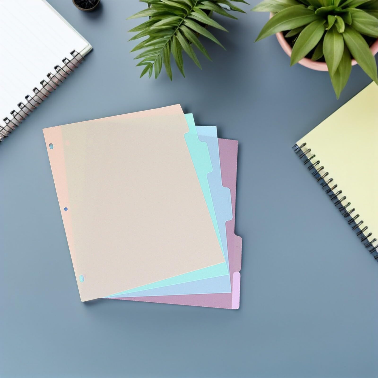 SOIMISS 20pezzi Separatori in Plastica per Raccoglitori con Linguette Divisori per Pagine di Carta per Quaderni Anelli Diari e Pianificatori Separatori Adattabili
