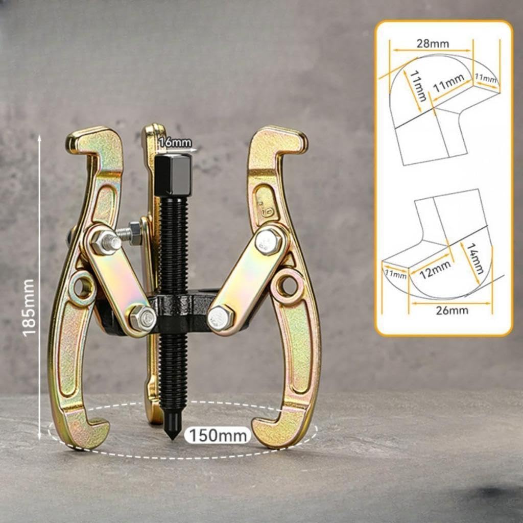Estrattore a 3 Griffe, Strumento per La Rimozione di Cuscinetti, Estrattore per Ingranaggi a 3 Artigli per Garage, Auto, SUV, 6inch