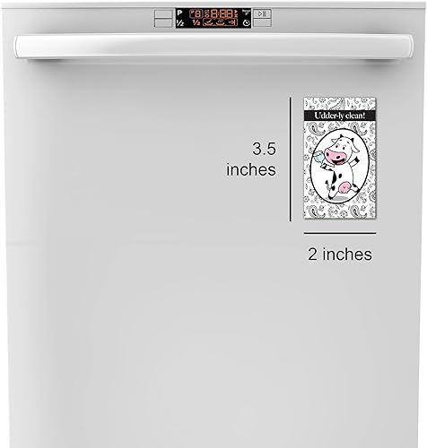 Miniatura 2 de Imán para lavavajillas Clean Dirty Sign, universal de doble cara con estampado de vaca limpio/sucio para lavaplatos, decoración de cocina de vaca,
