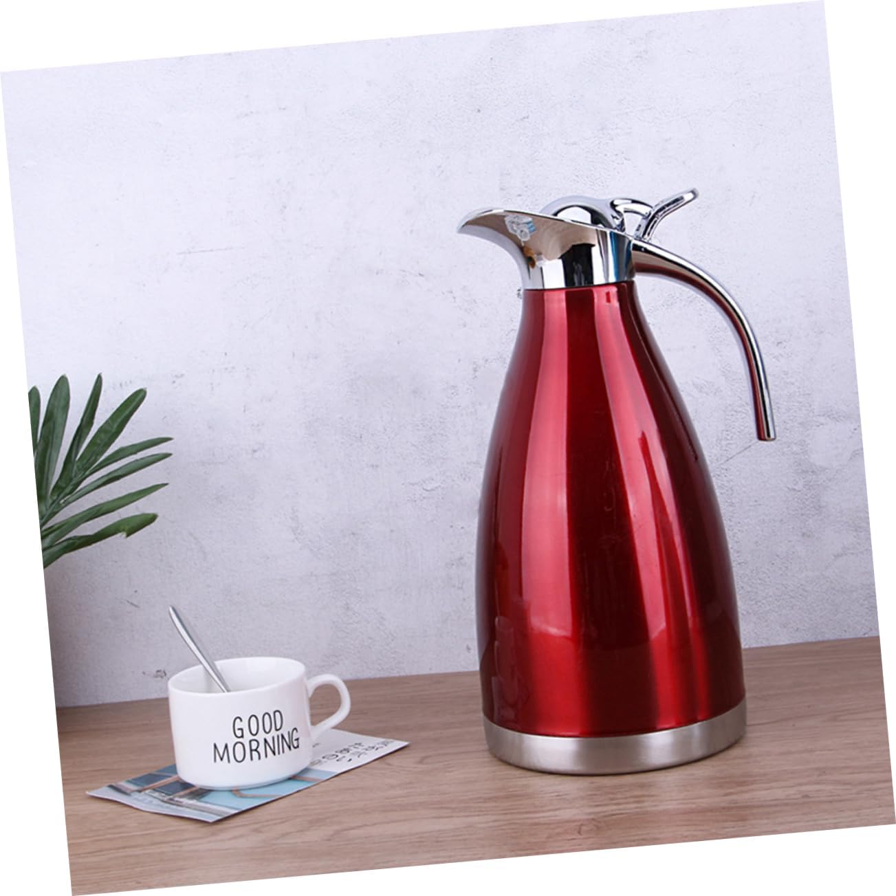 Air Tight Insulated Water Jug Stylish Bottle Stainless Steel Vacuum Pot for Tea Coffee Beverages