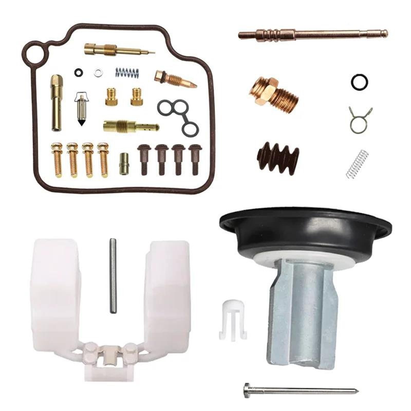 Kit De Reparación Carburador Motocicleta para Piaggio 125. Incluye Diafragma, Émbolo, Flotador Y Membrana (BYQ125T) Ajuste De Carburador Repuesto(Conjunto 1)