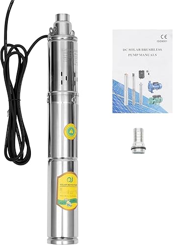 Bomba sumergible de pozo profundo DC 24 V 370 W Bomba de agua solar de acero inoxidable Bomba de agua de pozo profundo Bomba de estanque Bomba de