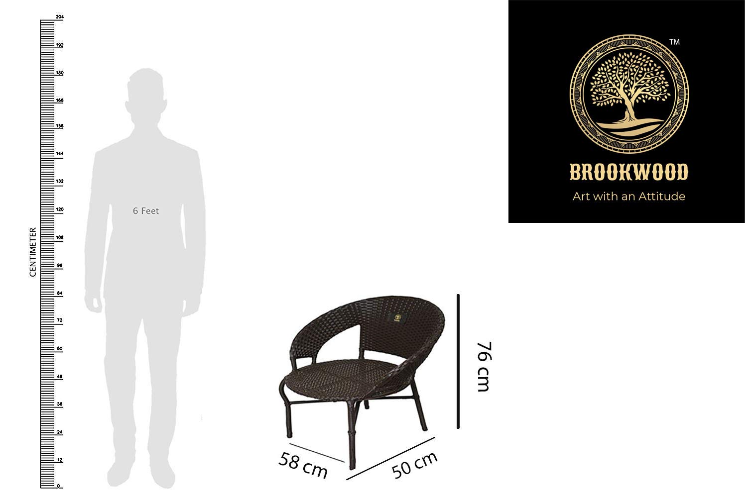 Brookwood - Outdoor Furniture Patio Set - Dark Beige (1 Chair) 3